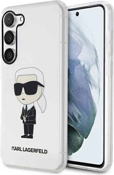 Mbështjellës Karl Lagerfeld Ikonik Karl për Samsung Galaxy S23, transparent