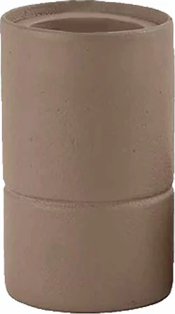 Mbajtëse qirinjsh Formas, alumin, ngjyrë bezhë e ashpër, 9x9x14cm