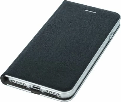 Mbështjellës flip HAVANA Premium për Samsung Galaxy S10 Lite G770 / Galaxy A91 A915, mbyllje magnetike, hapësirë për kartelë, zi me skaj argjendi