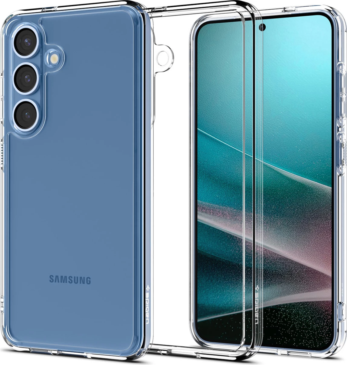 Mbështjellës Spigen Ultra Hybrid për Samsung Galaxy S25, Transparent