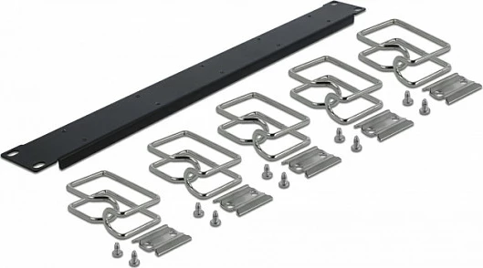 Panel menaxhimi kabllove DeLOCK 19" 1U, metal, i zi