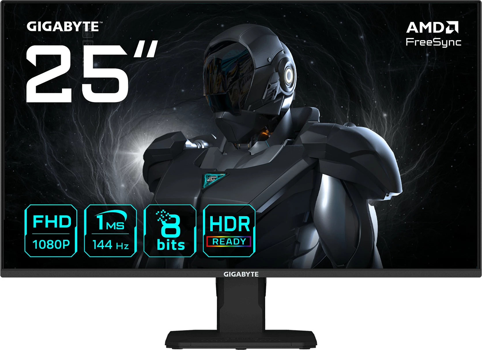 Monitor gaming Gigabyte GS25F14, 24.5", FHD 144Hz 1ms, FreeSync, HDR10, i zi
