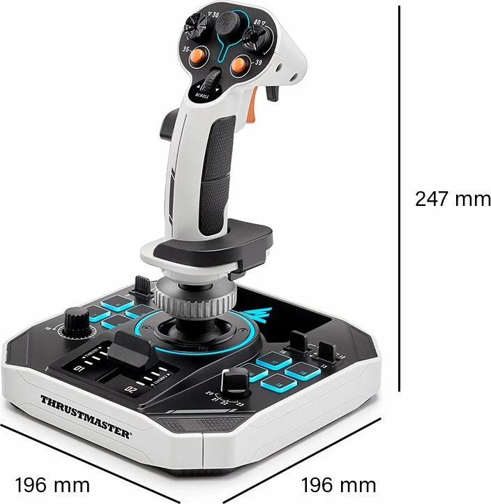 Joystick Thrustmaster Sol-R 2 HOSAS Space Sim Duo, wired, 88 butona, RGB, set duo, bardhë/zi