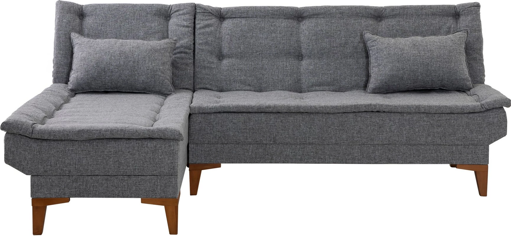 Kënd-sofë shtrat Atelier del Sofa, Santo, kënd majtas, ngjyrë gri e errët