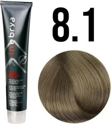 Ngjyrë për flokë Inebrya 8/1 Bionde e qelët hiri, 100 ml