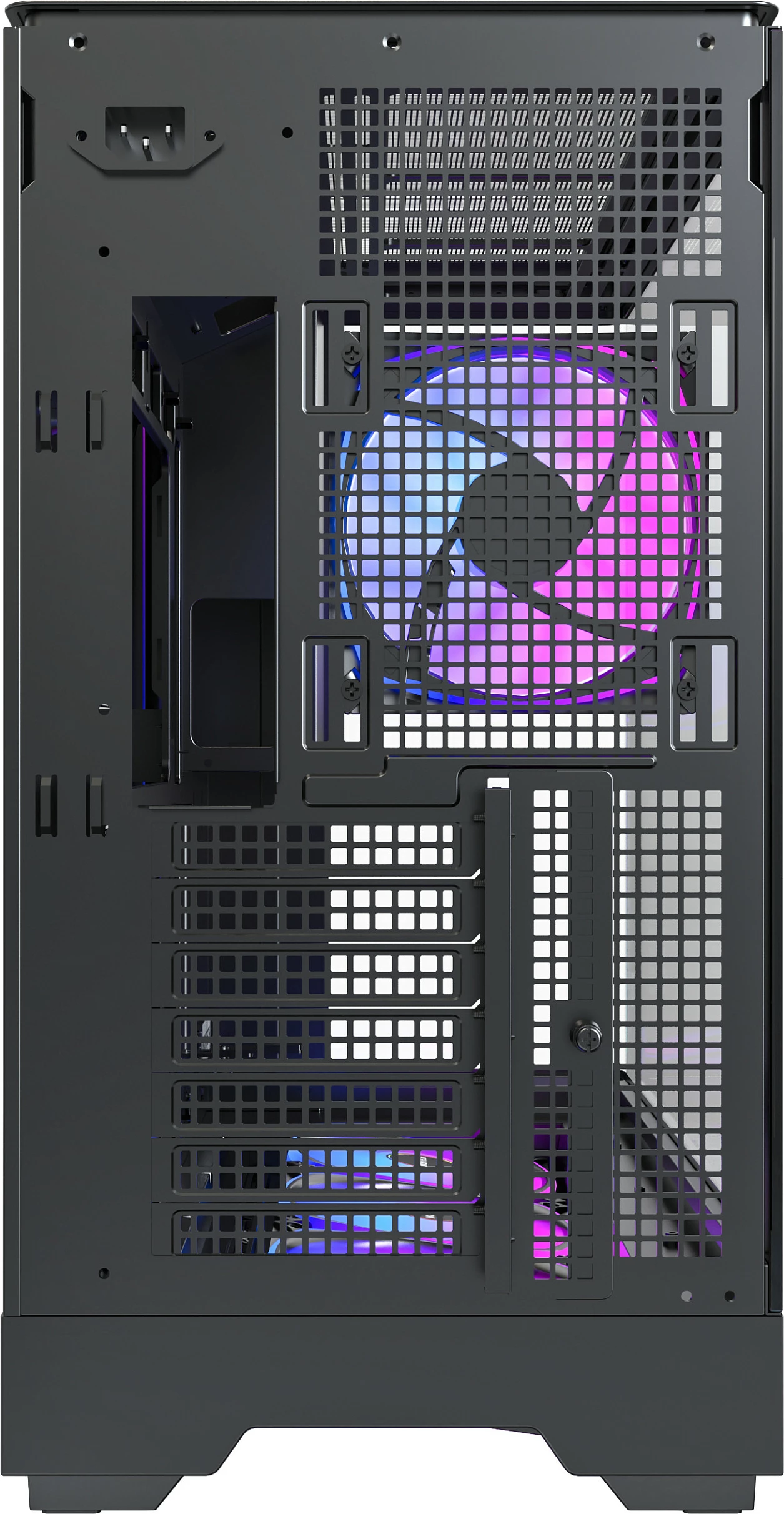 Kasë Montech KING 45 PRO, Tower, RGB, micro ATX/Mini-ITX, e zezë