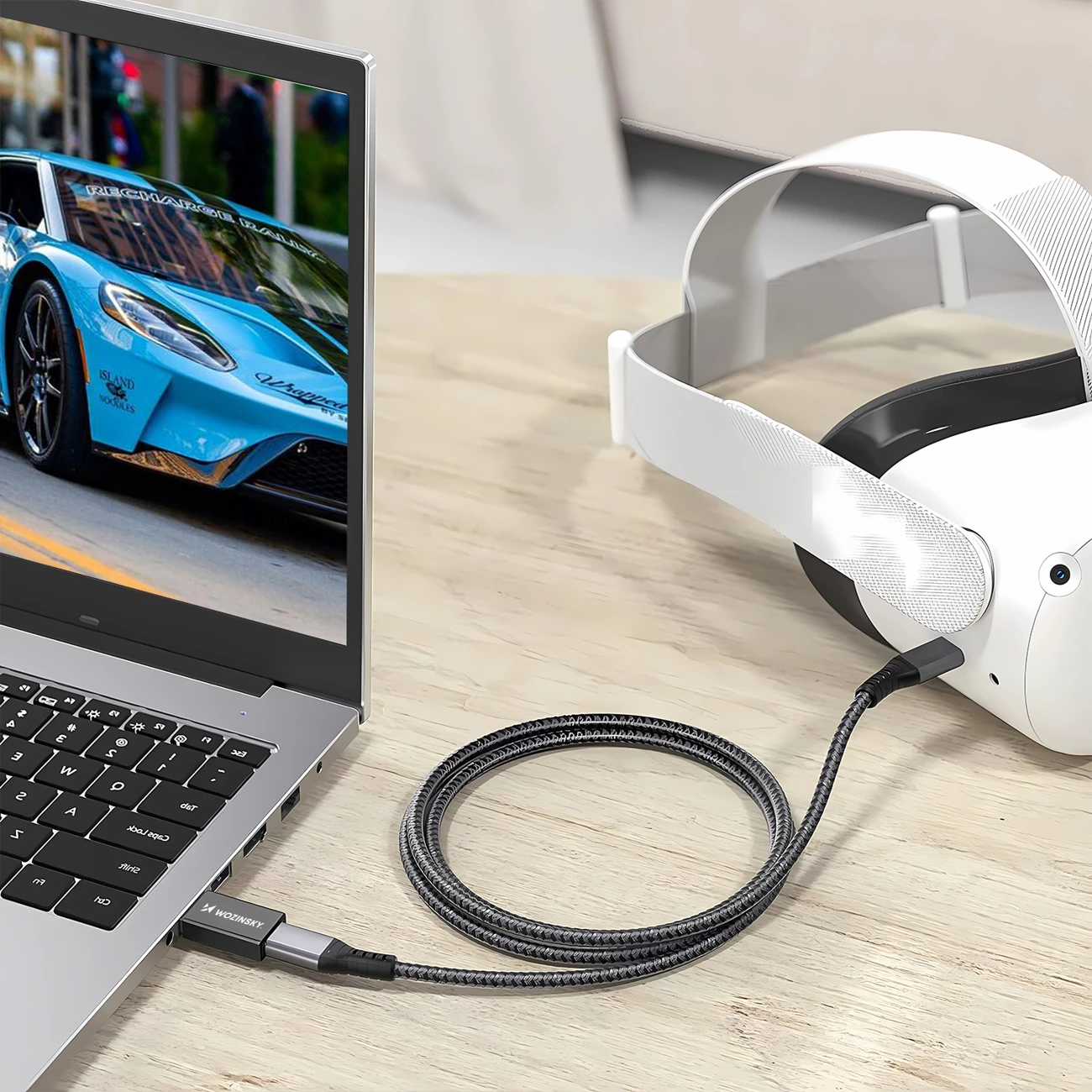 Adapter USB-A në USB-C OTG, Wozinsky, WAAC-01, USB 3.2 Gen 2 10 Gb/s, 3 A, e zezë