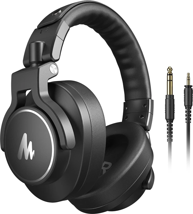 Kufje studio Maono MH700, on-ear, me kabllo, të zeza