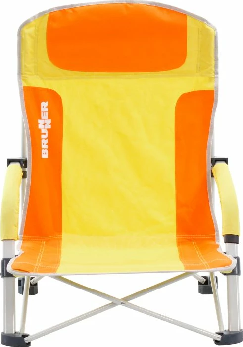 Karrige plazhi palosëse BRUNNER BULA 0404148N.C85, kapacitet 102 kg, çantë bartëse, portokalli/verdhe