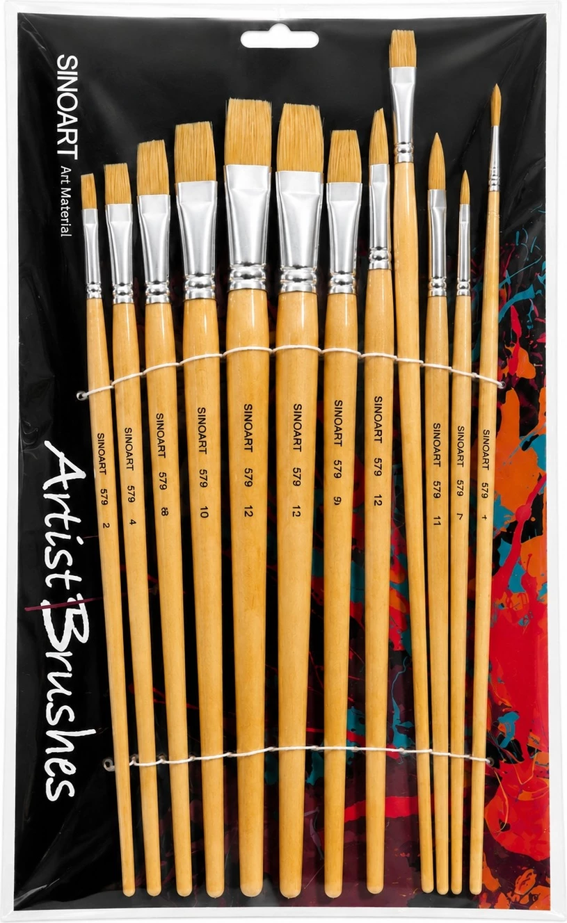 Set Furçash për Pikturë SINOART – 12 Copë