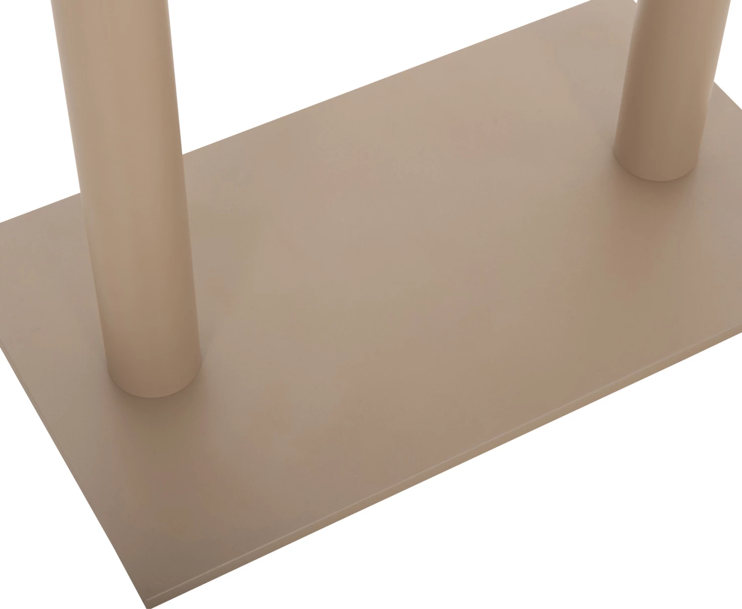 Baza për tavolinë metalike, ngjyrë kapuçino mat, me rregullues lartësie, 80x40x72cm