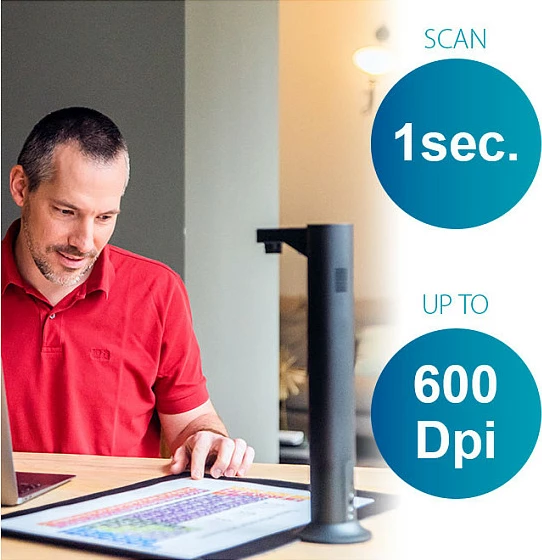 Skener dokumentesh I.R.I.S. IRIScan Desk 7 Business, A3, 24MP, 4K, i zi/gri