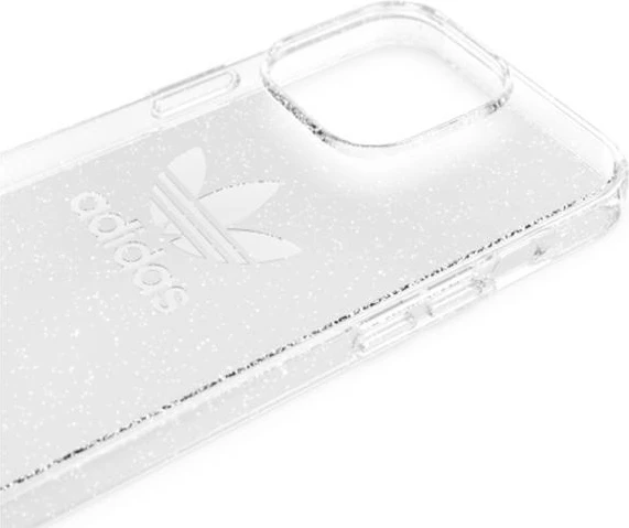 Mbështjellës Adidas OR për iPhone 13 Pro / 13 6.1", Glitter, Transparent, Silver