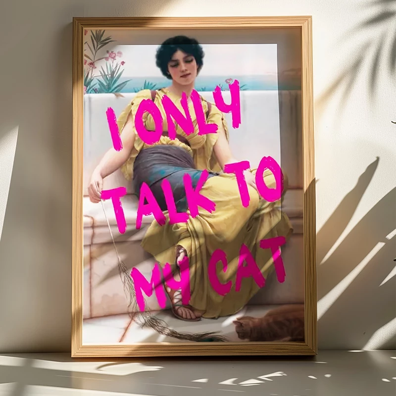 Dekor murali Catem me kornizë, print digjital, shumëngjyrësh, 33x1.5x48cm