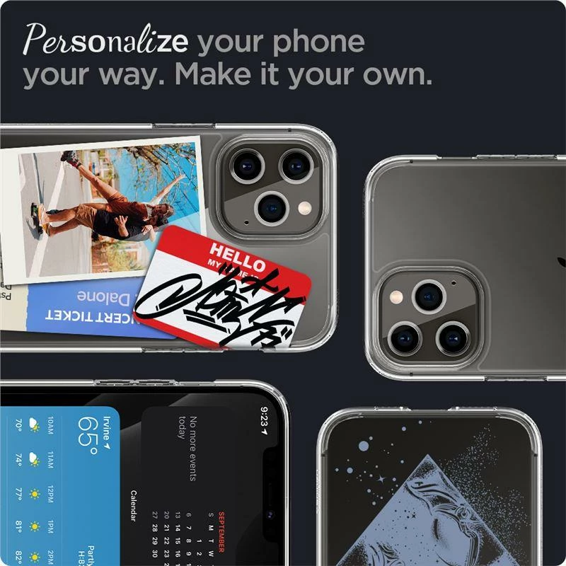 Mbështjellës Spigen Ultra Hybrid për iPhone 12 Pro Max, Transparent