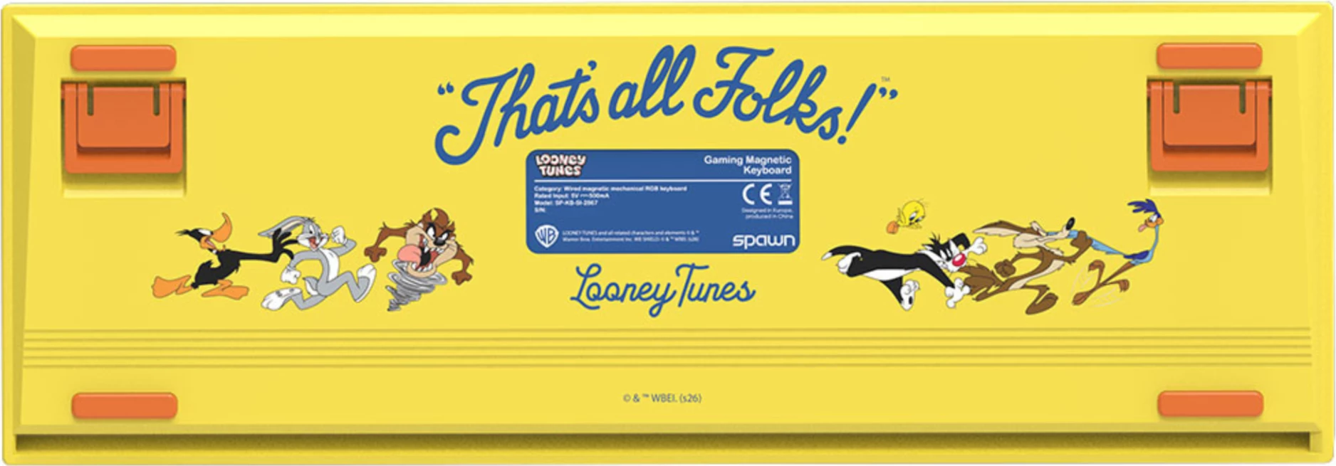 Tastierë gaming mekanike Spawn Looney Tunes 68 tasta RGB USB-C, shumëngjyrëshe
