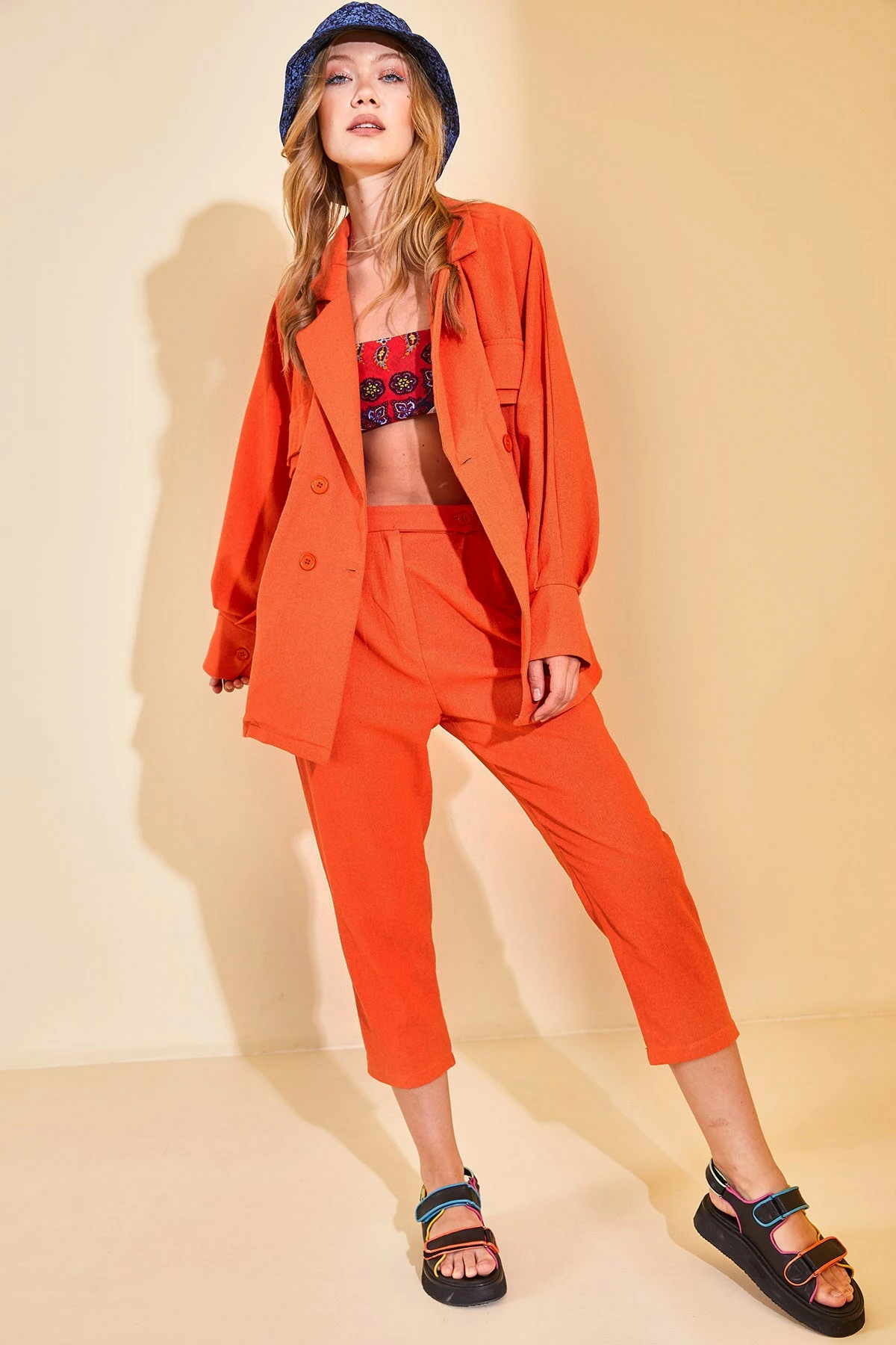 Kostum pantallonash Jumeon, portokalli, 12872