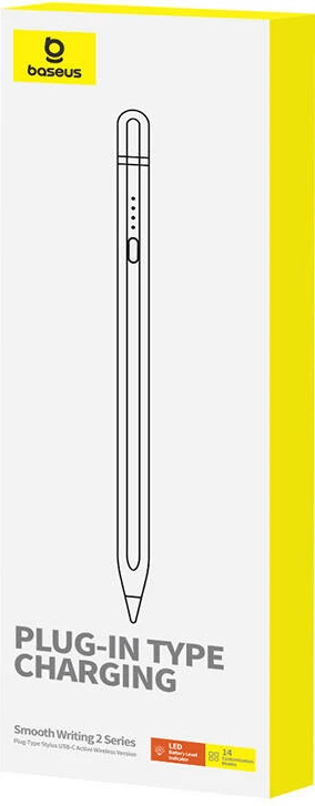 Stylus aktiv Baseus Smooth Writing Series, USB-C, i bardhë
