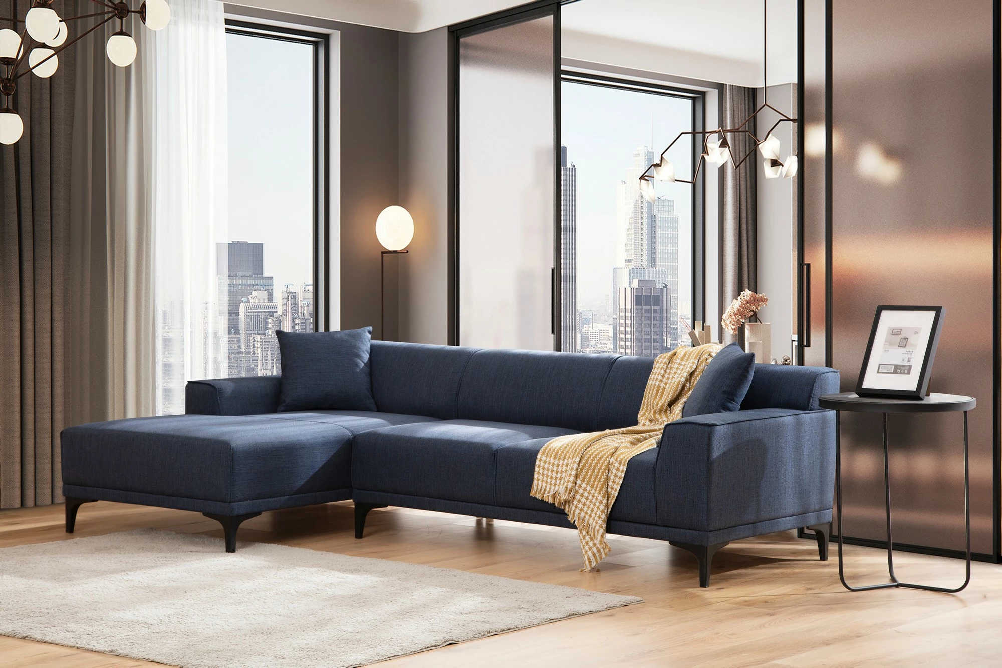 Këndare Petra L, ngjyrë kaltër, Atelier del Sofa