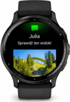 Smartwatch Garmin Venu 3 010-02784-01 45mm 1.3\" AMOLED GPS Wi‑Fi Bluetooth e zezë