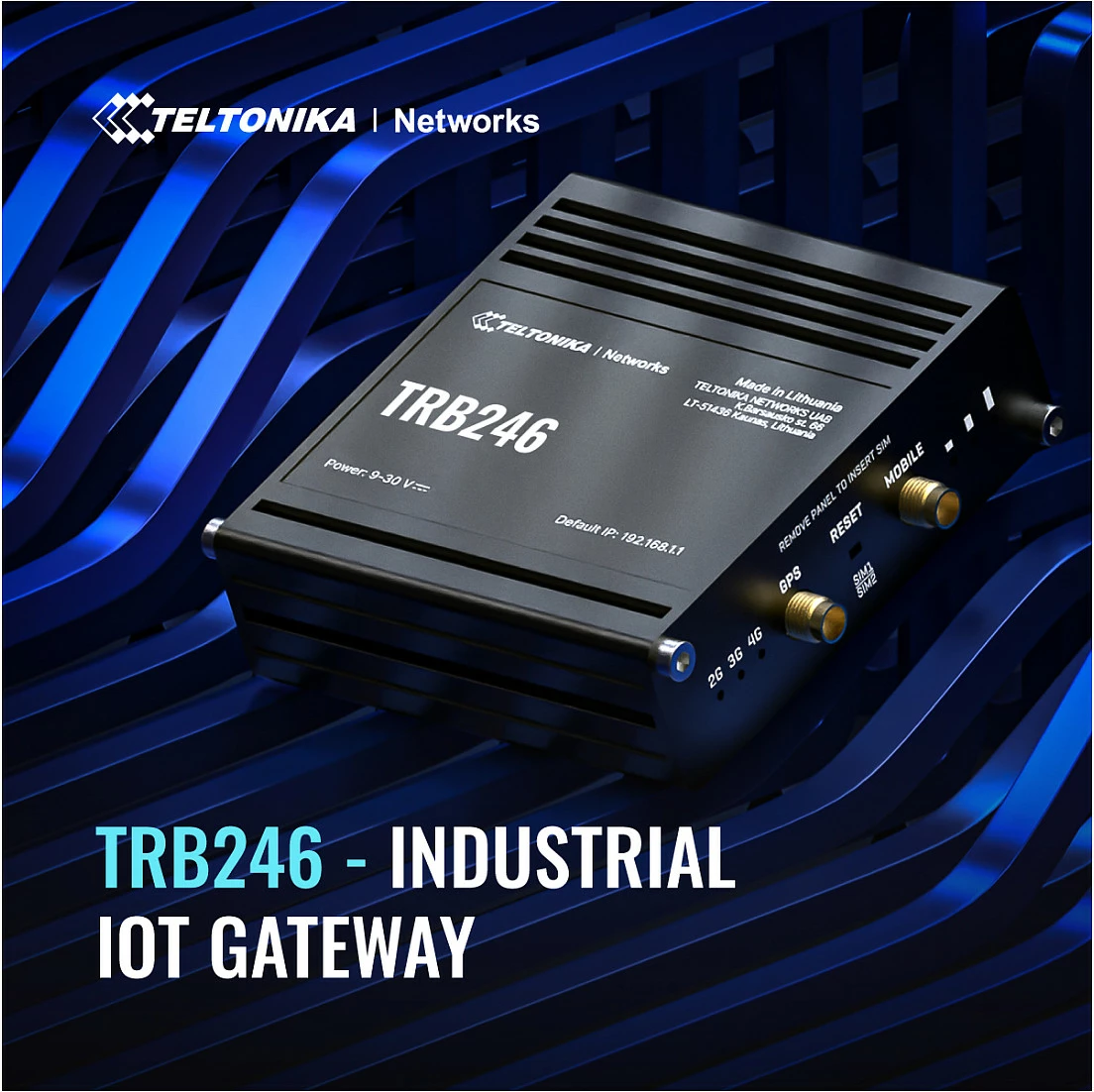 Gateway Teltonika TRB246, LTE Cat 4, 1x Ethernet, 2x SMA, i zi