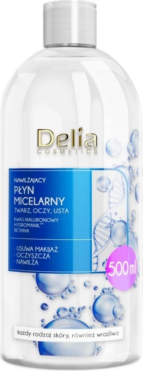 Ujë micelar për femra Delia Moisturizing Micellar Water, 500ml