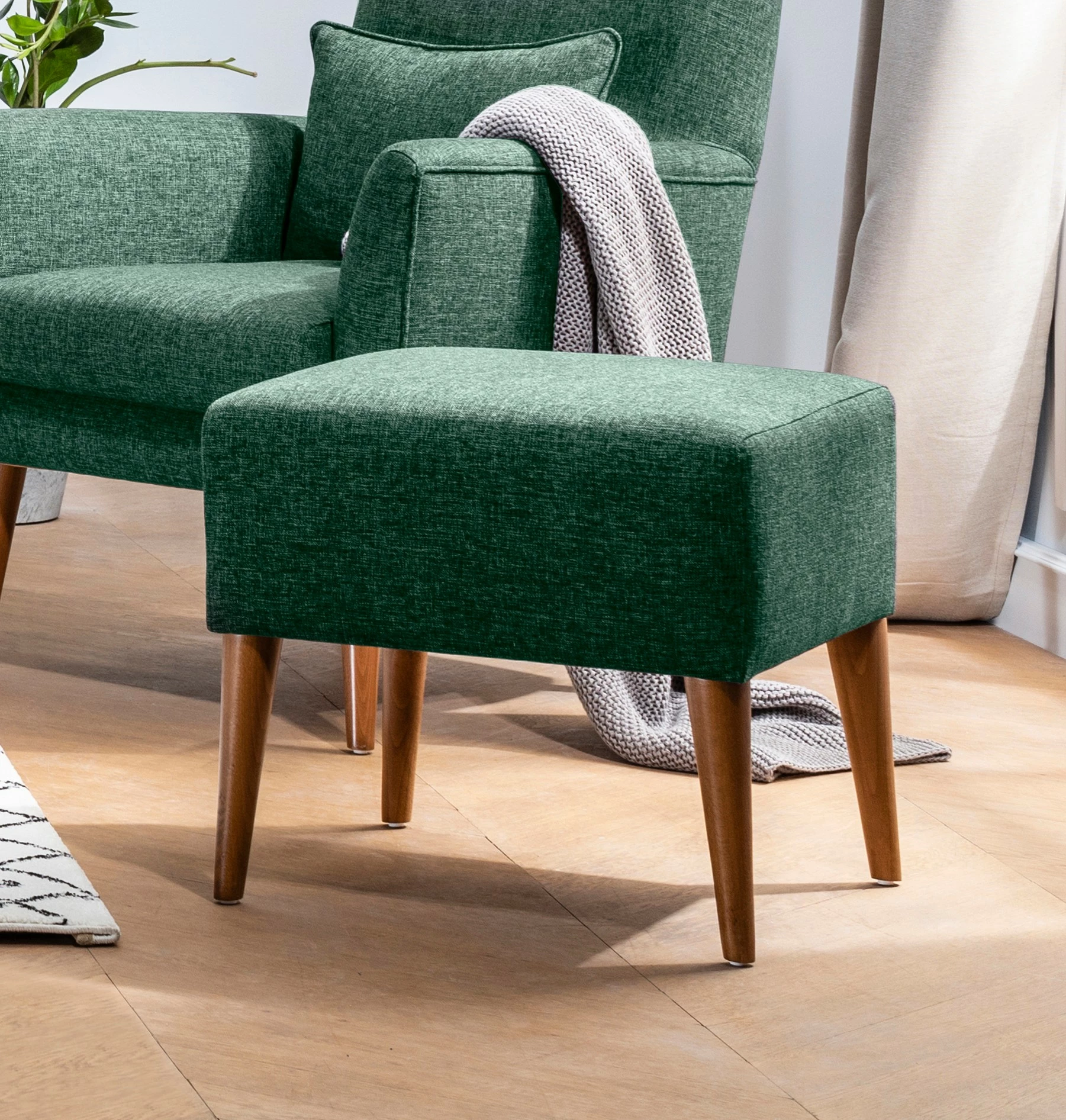Tuffet Atelier del Sofa, ngjyrë e gjelbër, Zeni