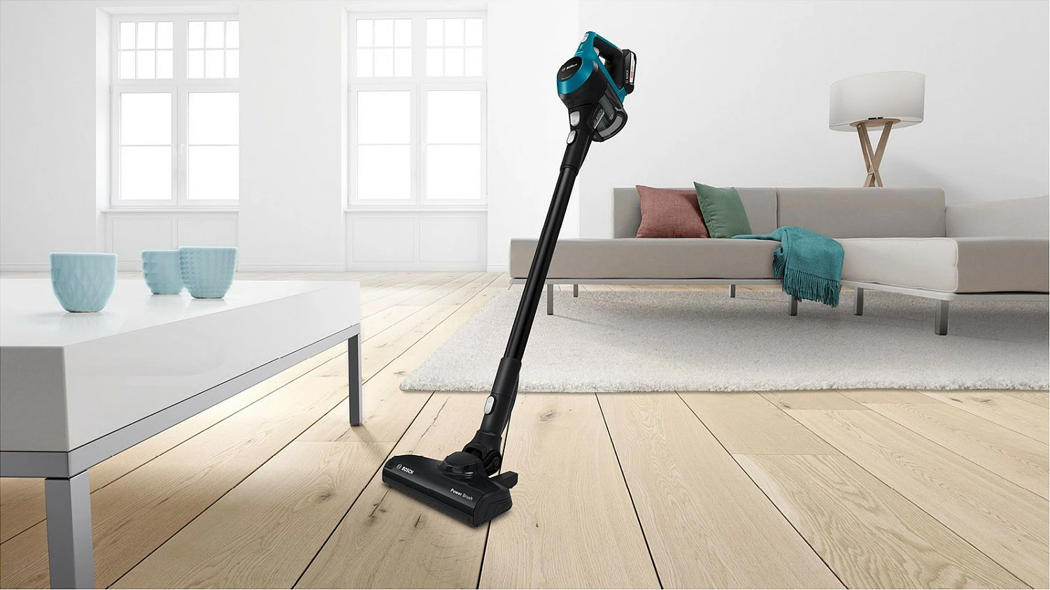 Fshesë me korrent Bosch Unlimited 6 BBS611LAG, 18V 2.5Ah, 2-në-1, Blu