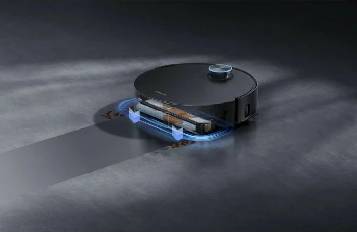 robot fshesë me korrent me larje Dyshemeje Dreame Aqua10 Ultra Track 25000Pa 6400mAh me stacion vetë-zbrazës, e zezë