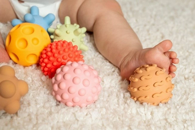 Set topa sensorik Tullo, 5 copë, ngjyra pastel