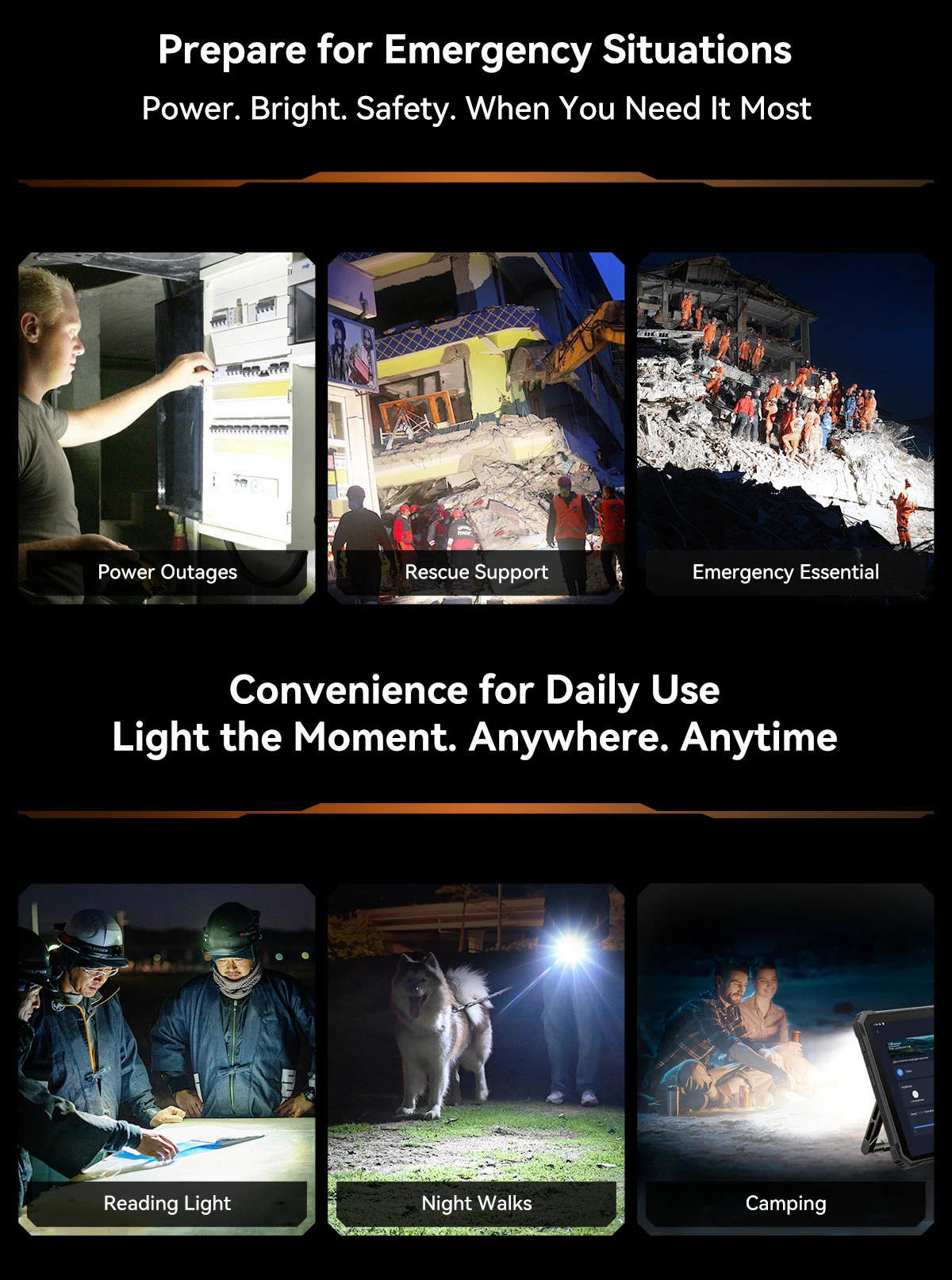 tablet robust Oscal Spider 10 11\" 8GB+256GB 20000mAh IP68/IP69K Android 15, e zezë