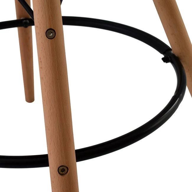 Karrige për bar Renata e zezë FH0173.02 47x50x108 cm, set prej 4 copë