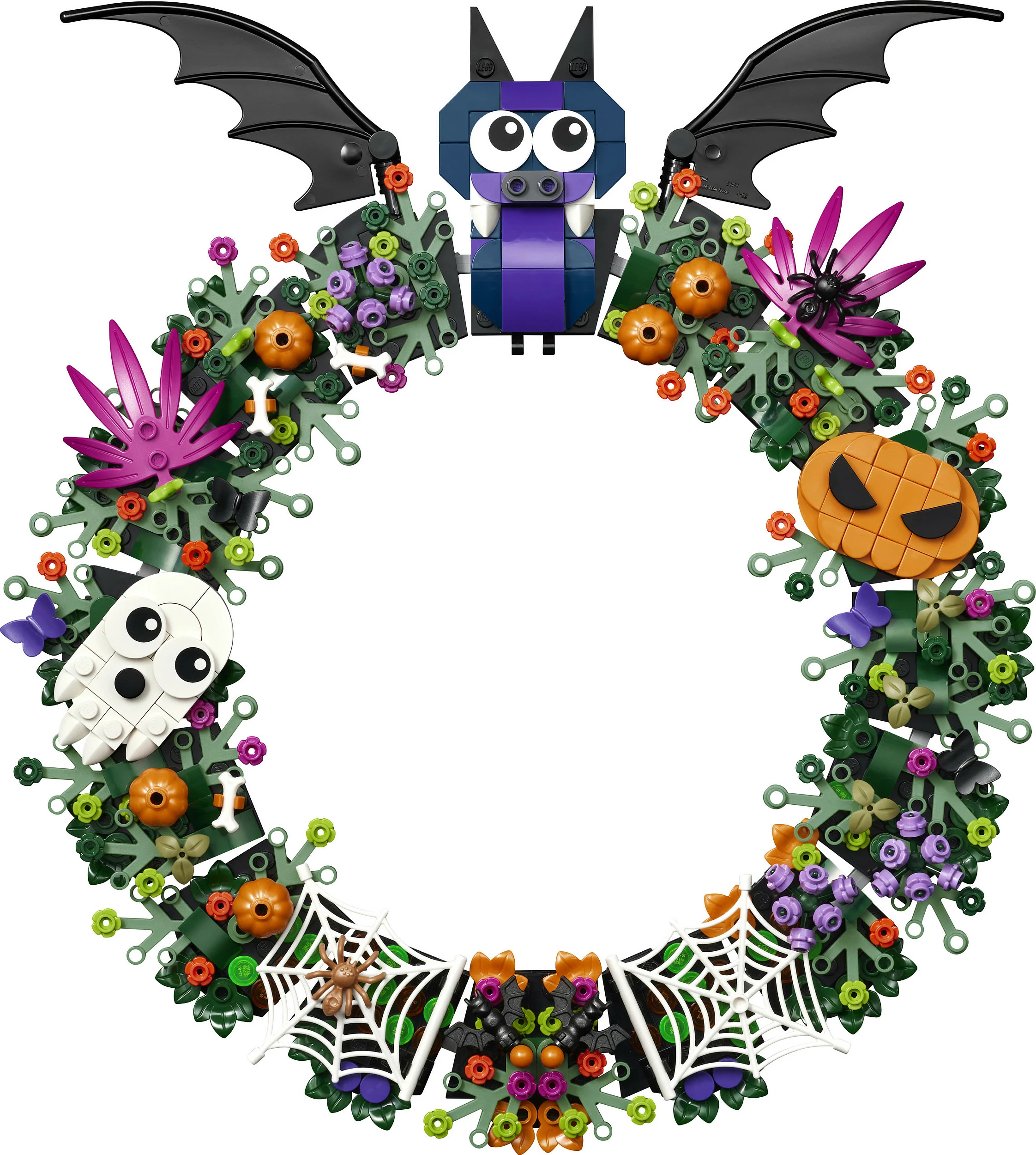 Set LEGO Halloween Wreath 40825, 617 copë, 12+, shumëngjyrësh