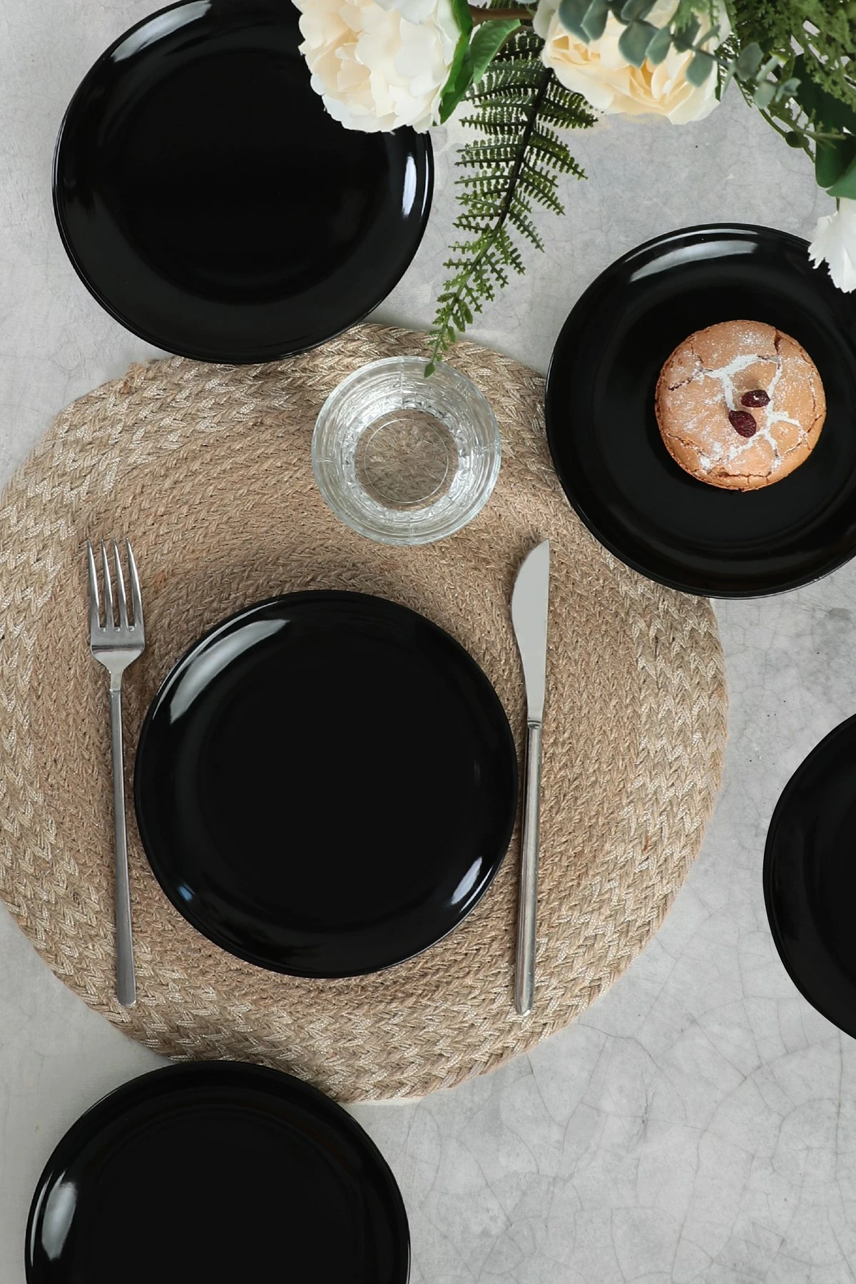 Set pjatash ëmbëlsirash qeramike (6 copë), Hermia Concept, ST025506F650A000000MAYD100
