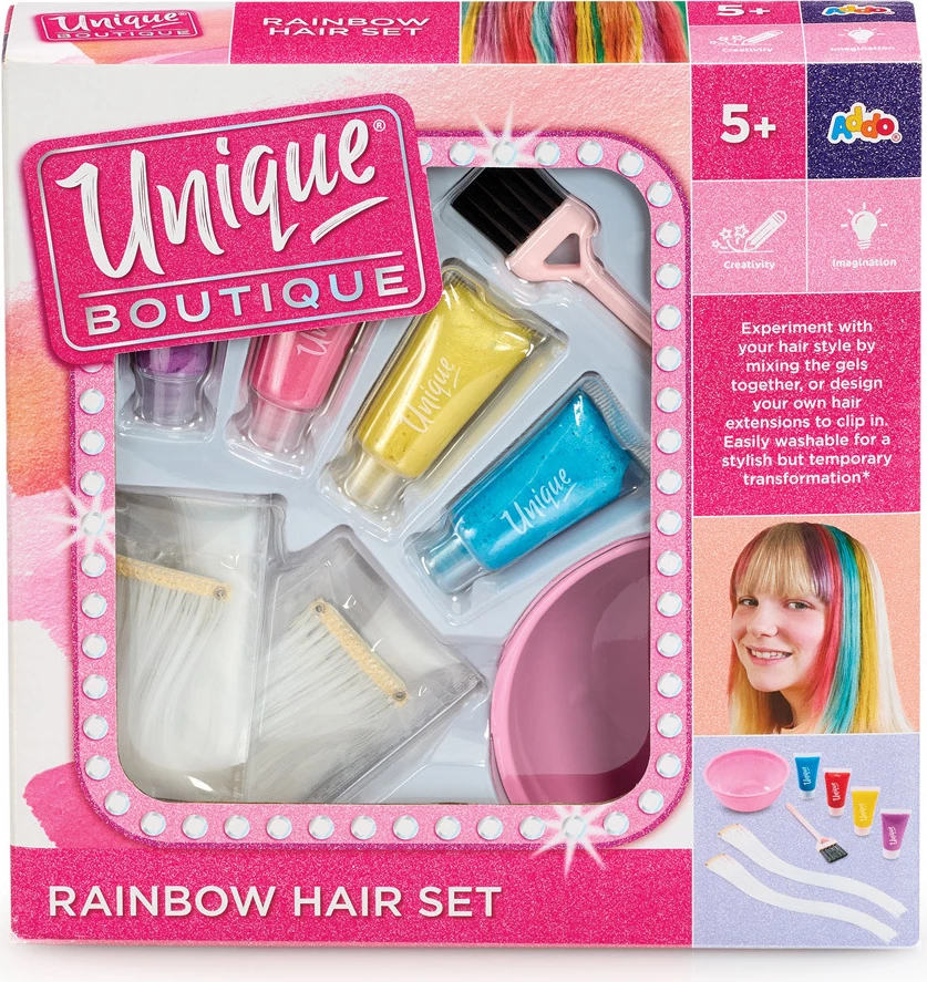 Unique Boutique - Seti me Ngjyra të Ylberit për Flokë