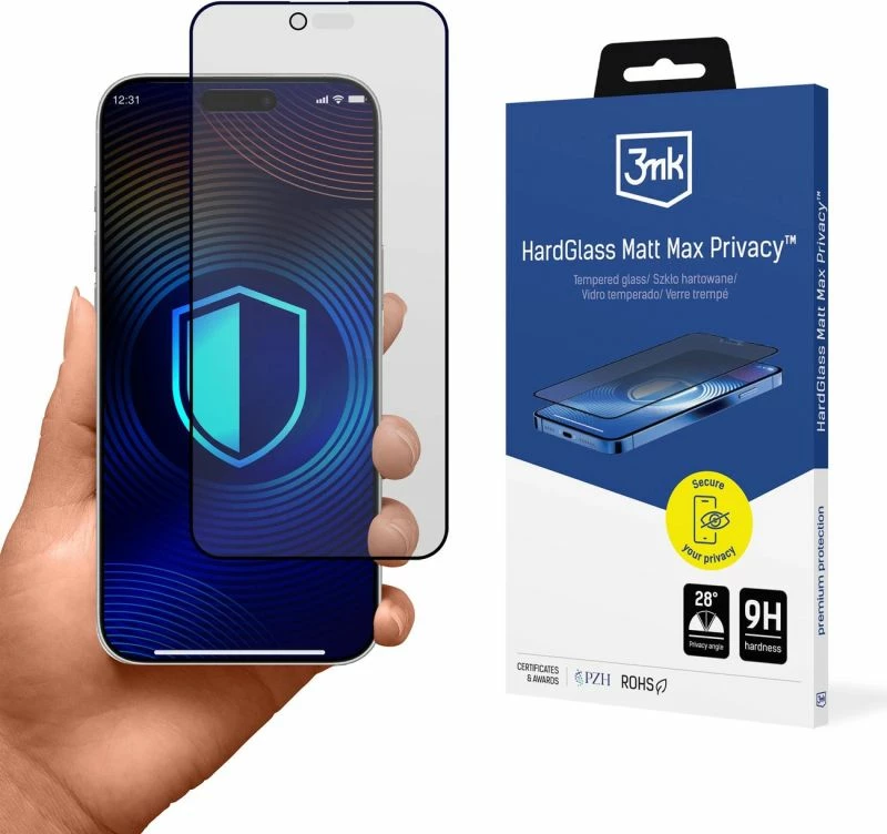 Mbrojtës ekrani 3mk Hardglass Matt Max Privacy për iPhone 17 Air