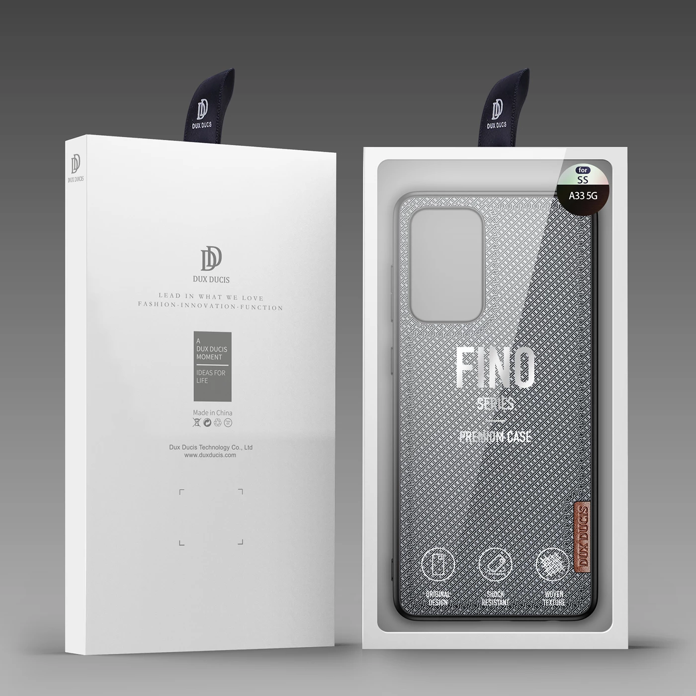 Mbështjellës Dux Ducis Fino për Samsung Galaxy A73, najlon, kaltër