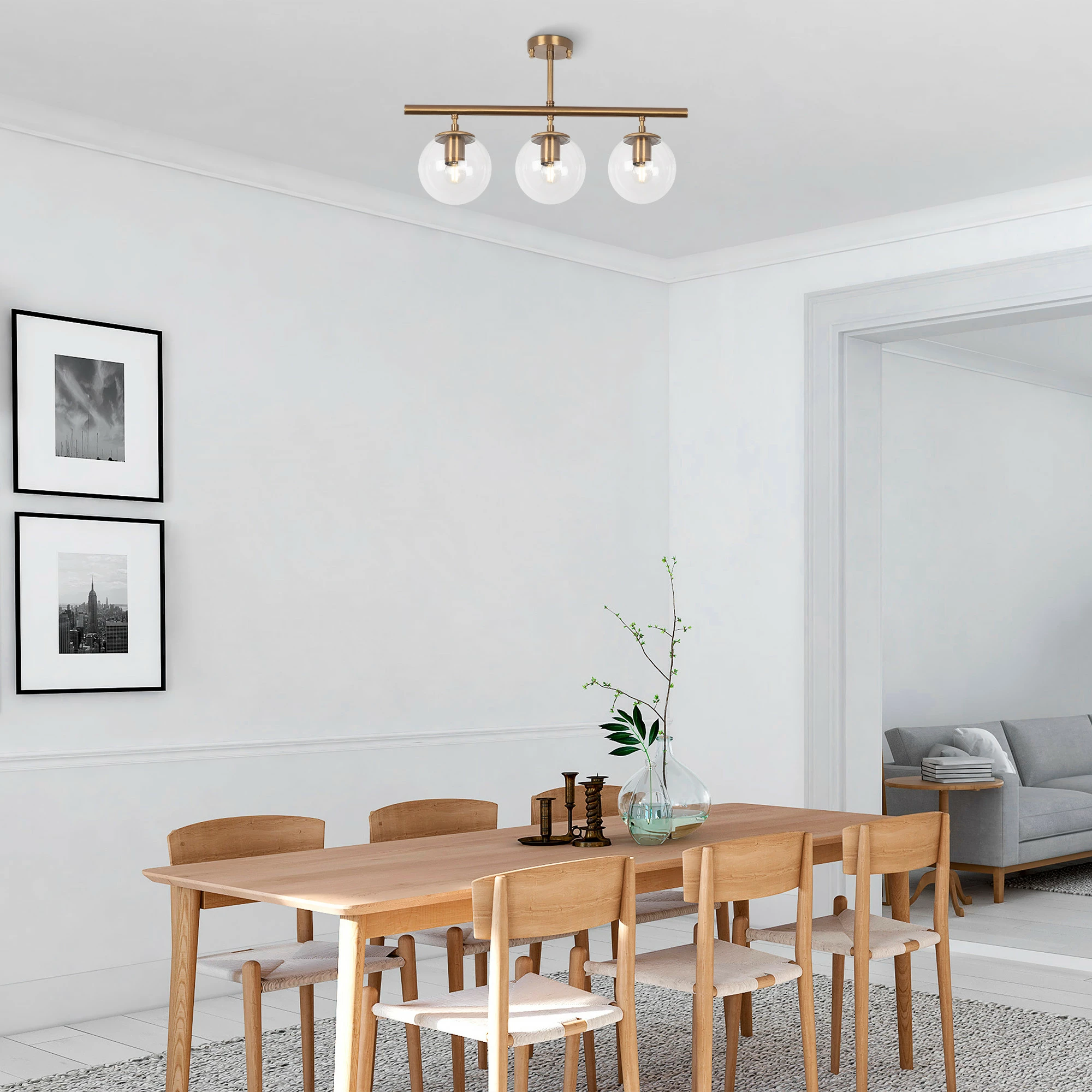 Llambë tavani Opviq, Atmaca - 10265, ngjyrë vintage, 60x15cm