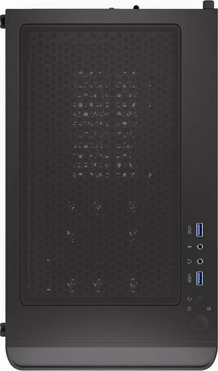 Kasë Endorfy Ventum 200 ARGB EY2A014 Midi Tower ATX me xham të kalitur, 4x120mm PWM ARGB fans, pa PSU, e zezë