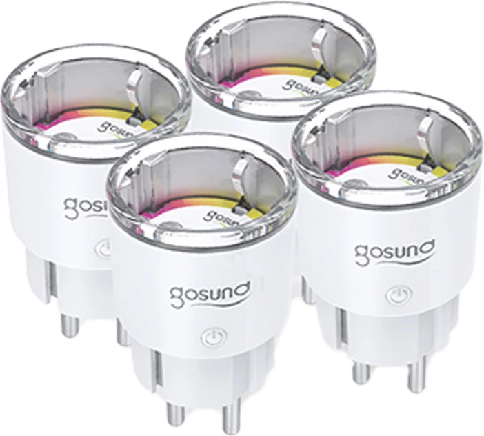 Set prizash të mençura Gosund EP2-Z, ZigBee, 10A, 4 copë, e bardhë