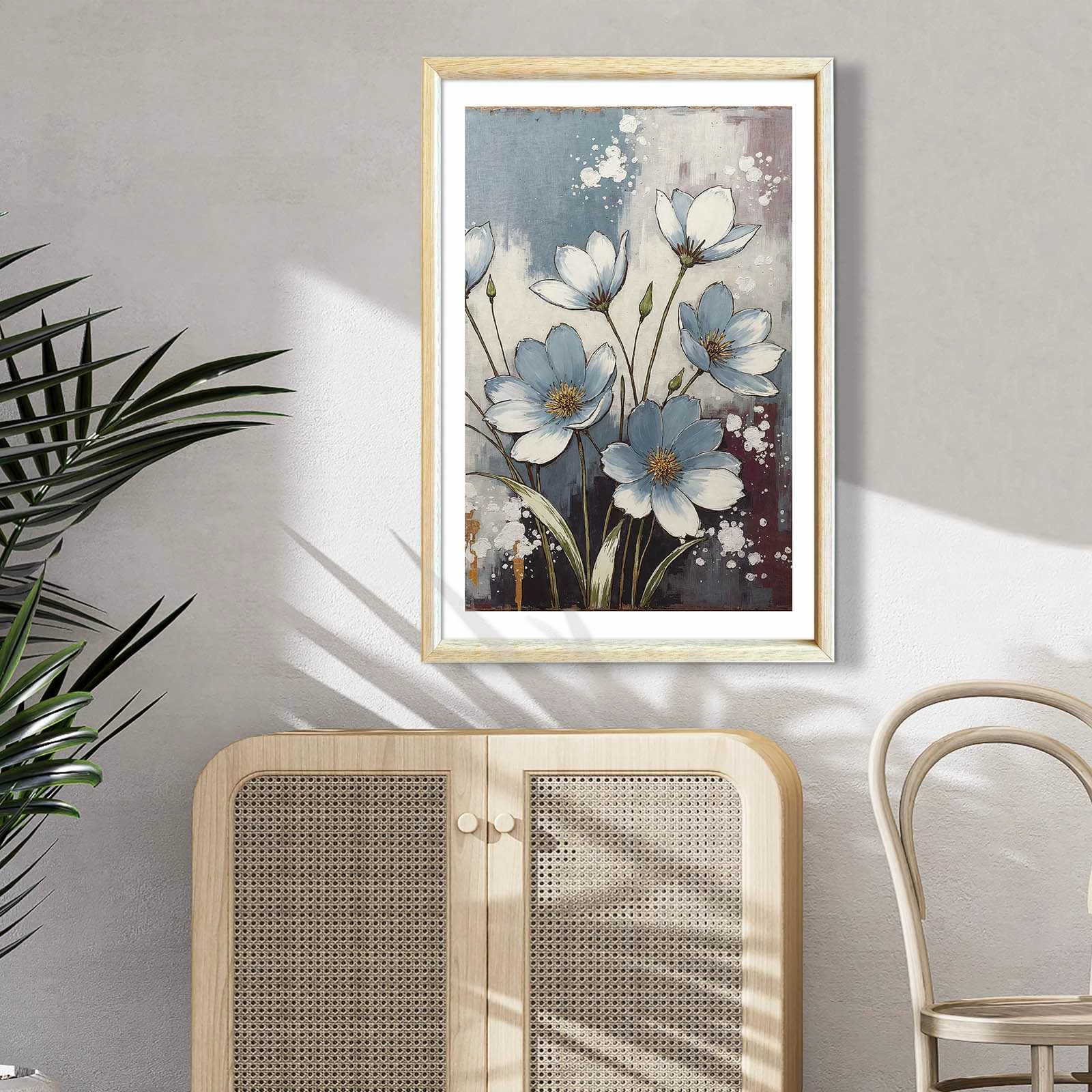 Pikturë dekorative me kornizë MDF, Wallity, Ahswabisabi-020, 42x62cm