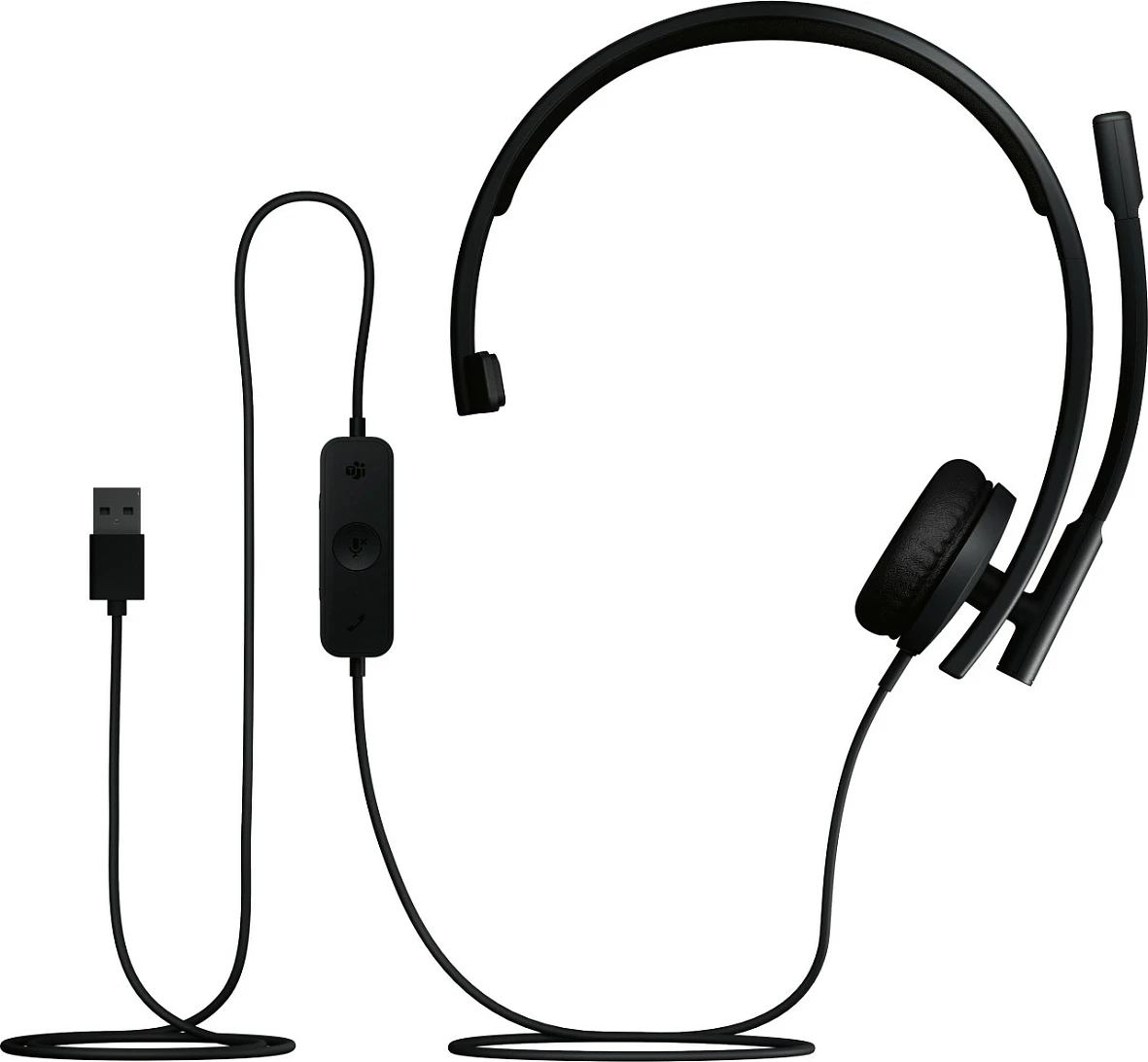 Headset Logitech H570e mono, USB, i zi, për zyre dhe call center