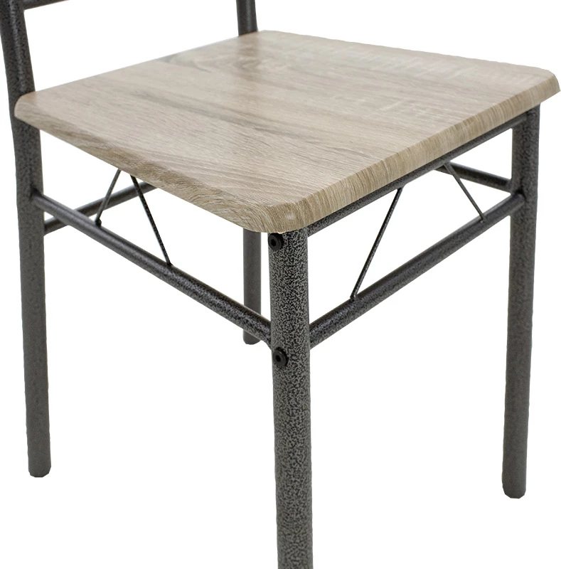 Tavolinë me karrige Roza 5 copë ngjyrë sonoma - këmbë anthracite matte 120x70x75cm