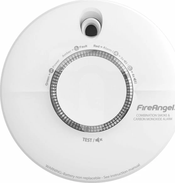 Detektor tymi dhe monoksidi karboni FireAngel SCB10-INT, bateri e integrume 10 vjet, 85 dB, i bardhë
