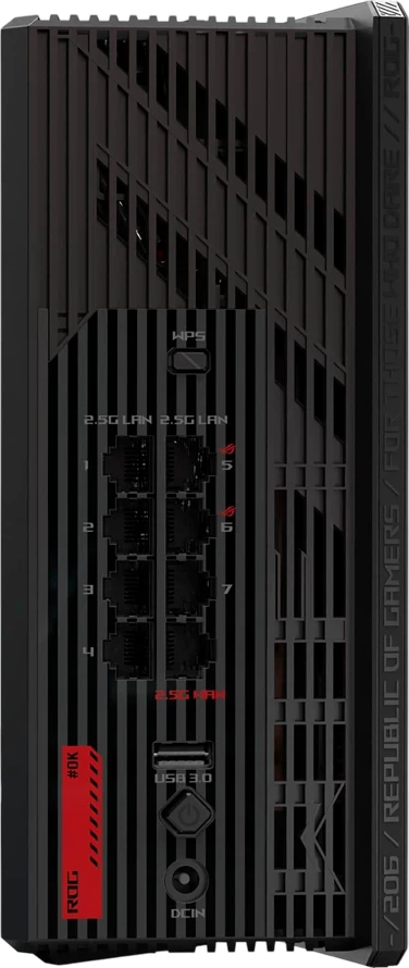 Router gaming ASUS ROG Strix GS-BE18000 Tri-Band WiFi 7, 1x 2.5G WAN, 7x 2.5G LAN, AURA RGB, AiMesh, i zi