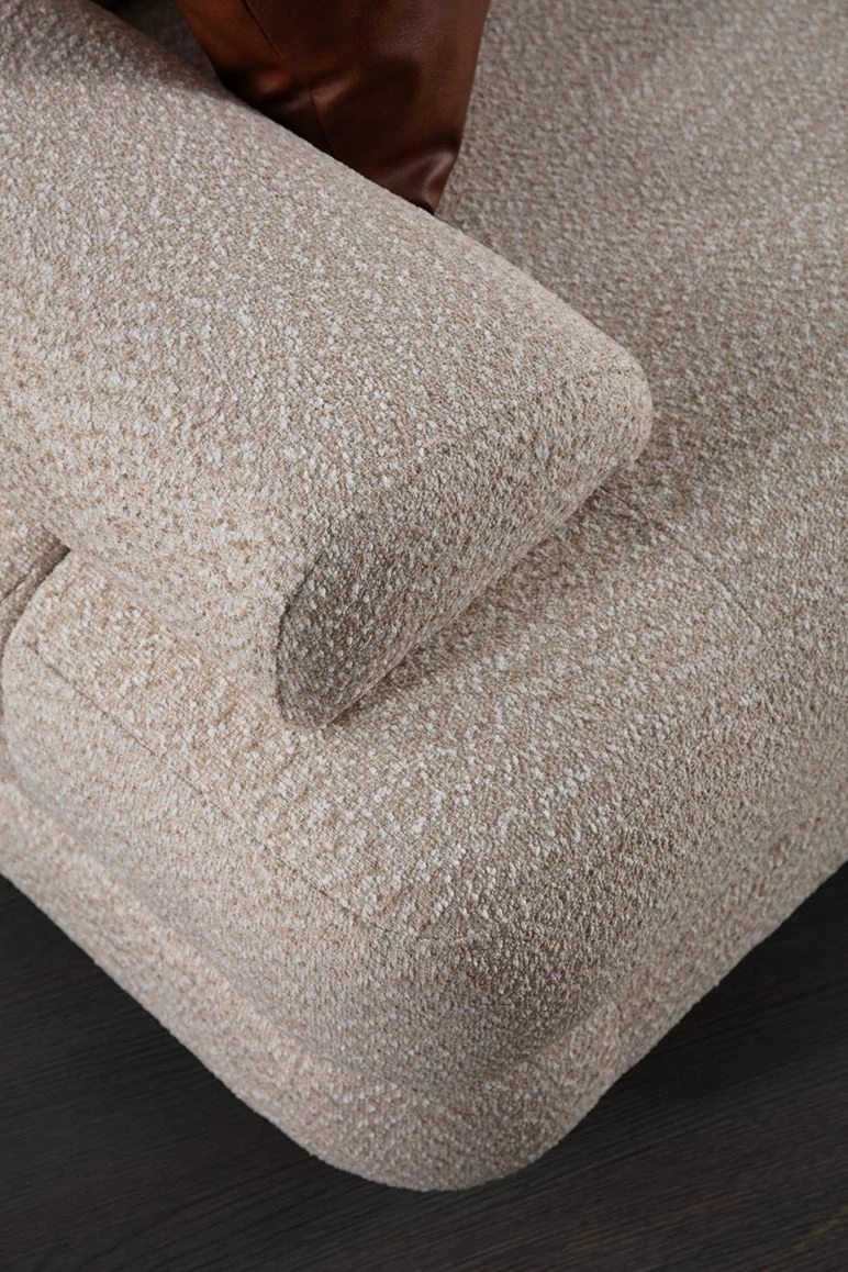 Kënd divani-krevat Atelier del Sofa, Nice L kënd djathtas, krem