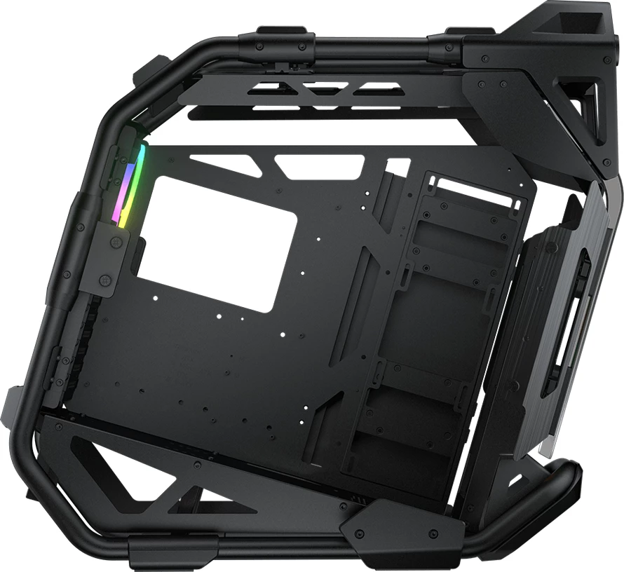 Kasë COUGAR CRATUS Mid Tower, tempered glass, RGB, Black
