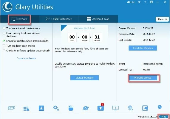 Glary Utilities Pro 5 1 Dev EN Global