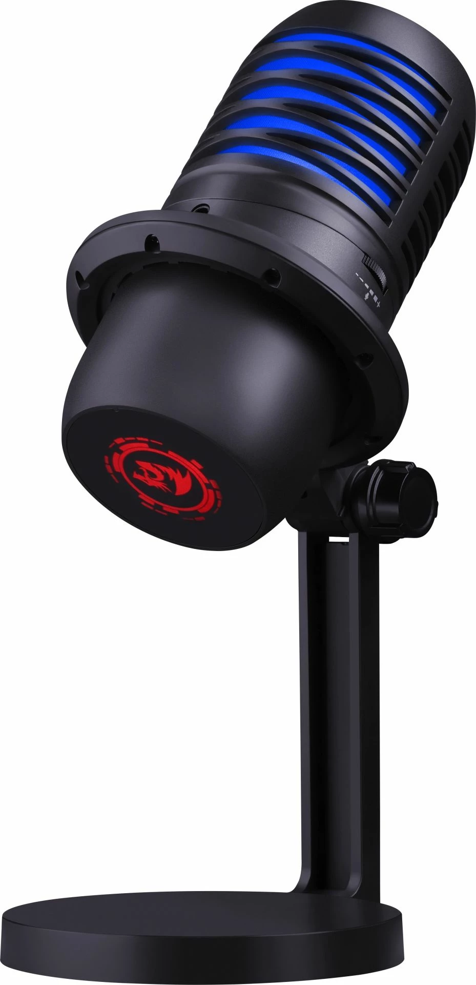Mikrofon gaming Redragon Nebula GM211 USB cardioid me RGB me stand, zi/kuq
