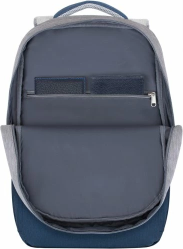Ruksak laptopi RIVACASE 7567 anti-vjedhje për 17.3\" me USB, 0.78 kg, gri/blu